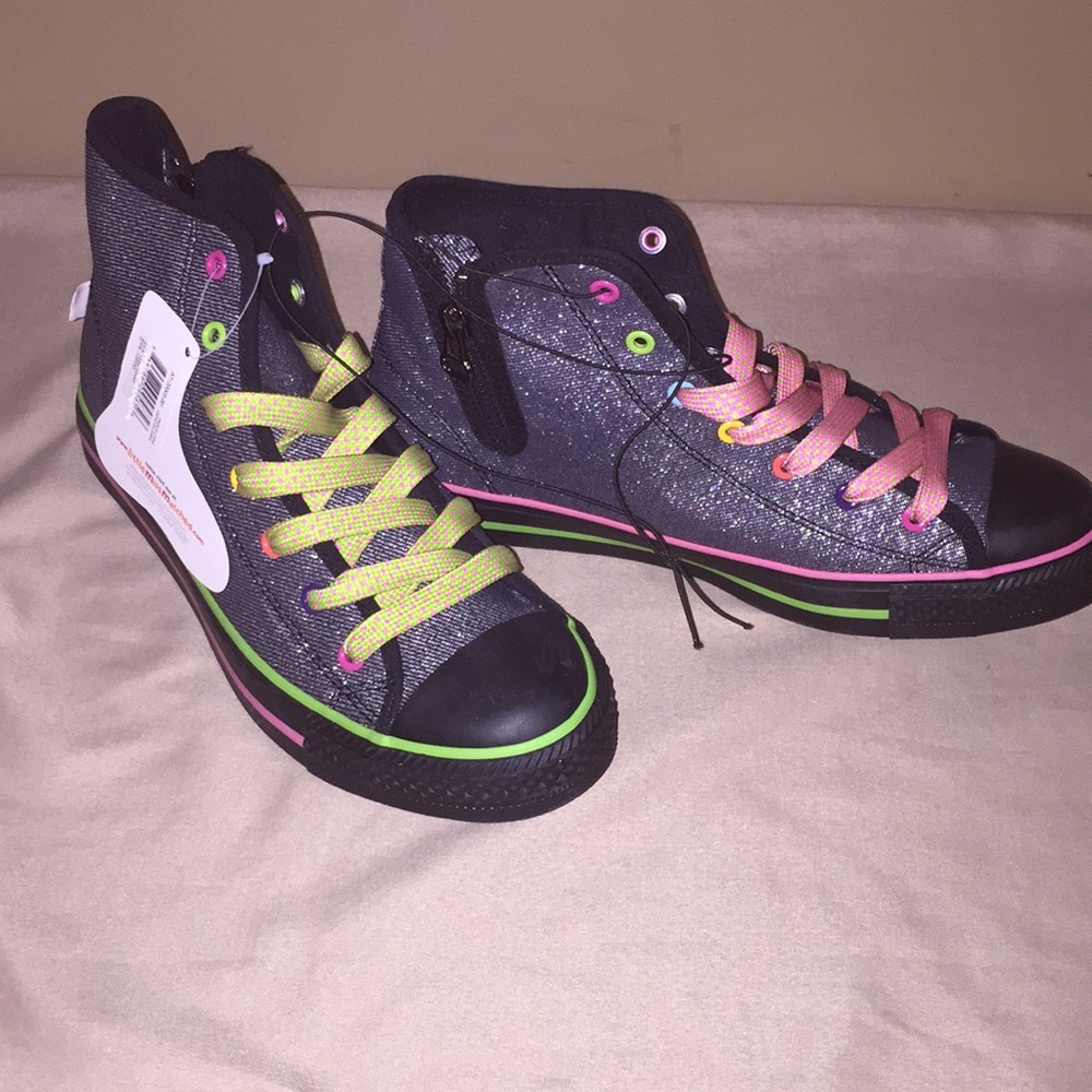 Little Miss Matched Girls Canvas Shoes High Top